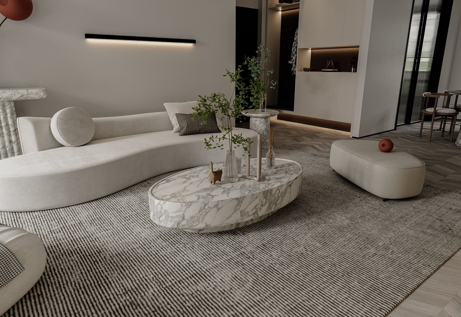 Romolo Oval Coffee Table Zicana Boutique - Zicana Boutique - 4