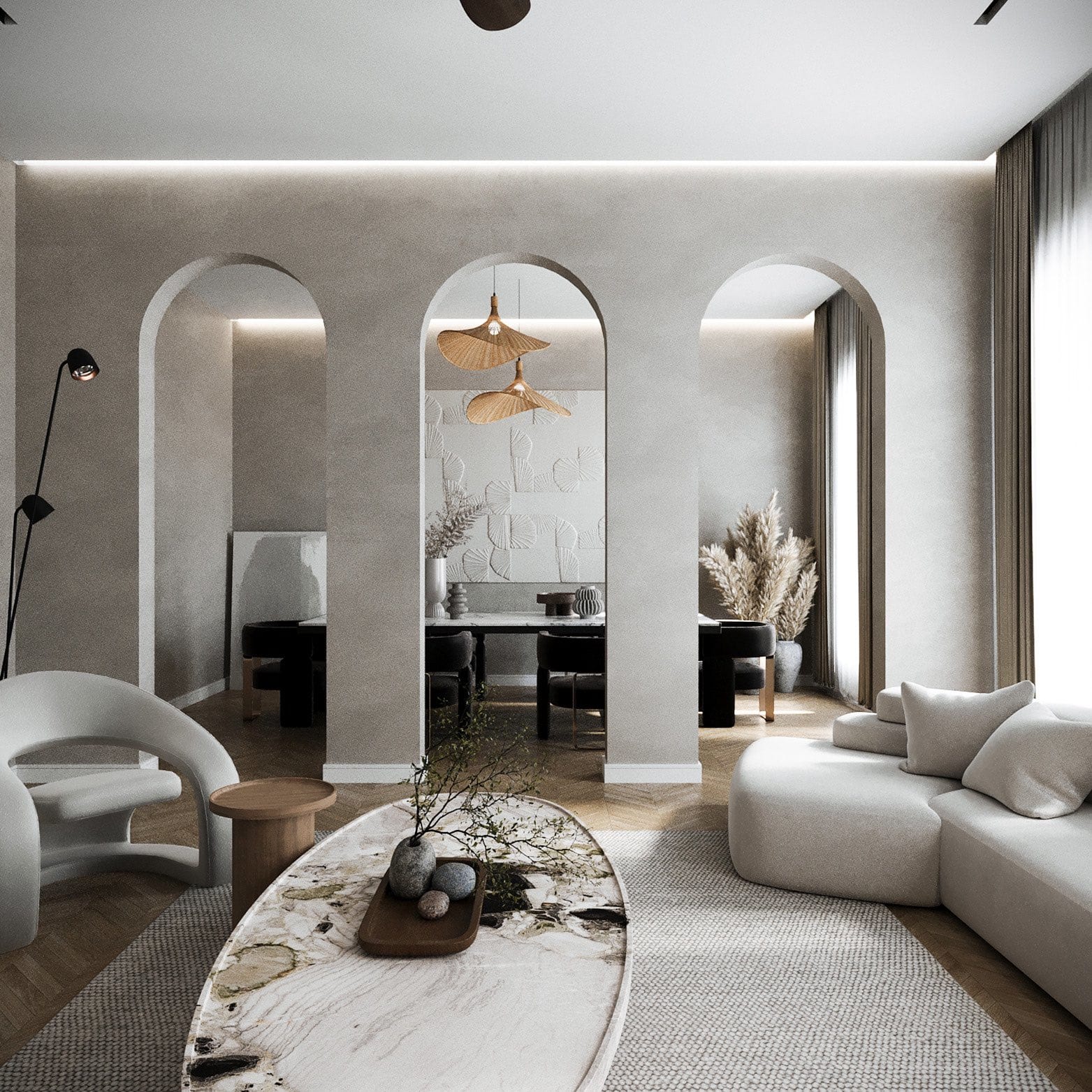 Romolo Oval Coffee Table Zicana Boutique - Zicana Boutique - 10