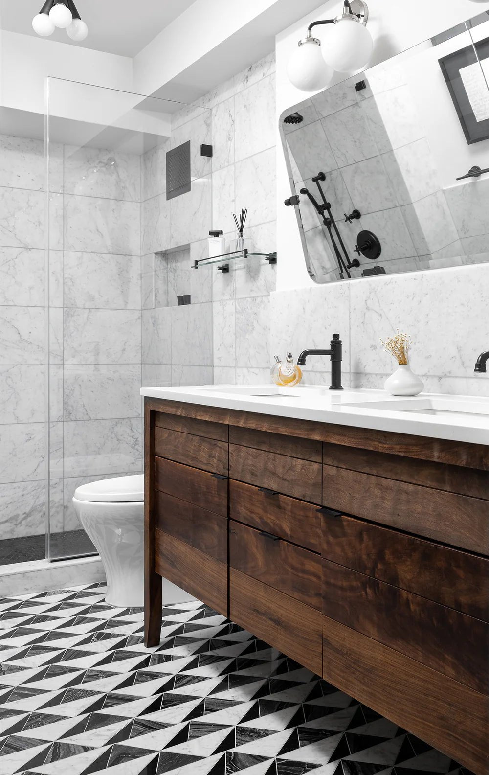Sail Black Waterjet Mosaic Artistic Tile - Zicana Boutique - 3