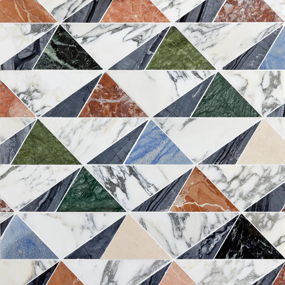 Sail Fete Multi Blend Waterjet Mosaic Artistic Tile - Zicana Boutique - 1