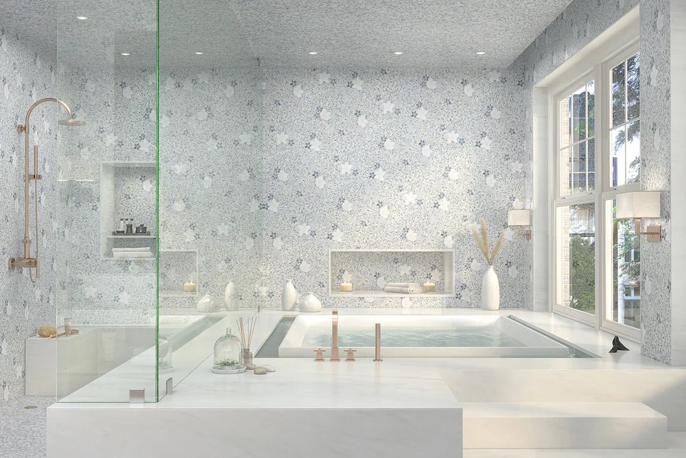 Sakura Calacatta Bluette Mosaic Zicana Boutique - Zicana Boutique - 2