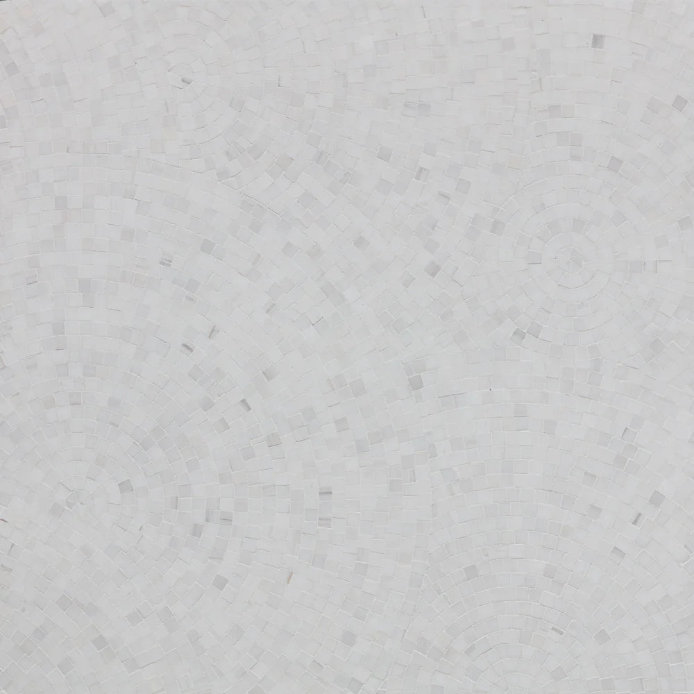 Sakura Falls Bianco Dolomiti Mosaic Artistic Tile - Zicana Boutique - 1
