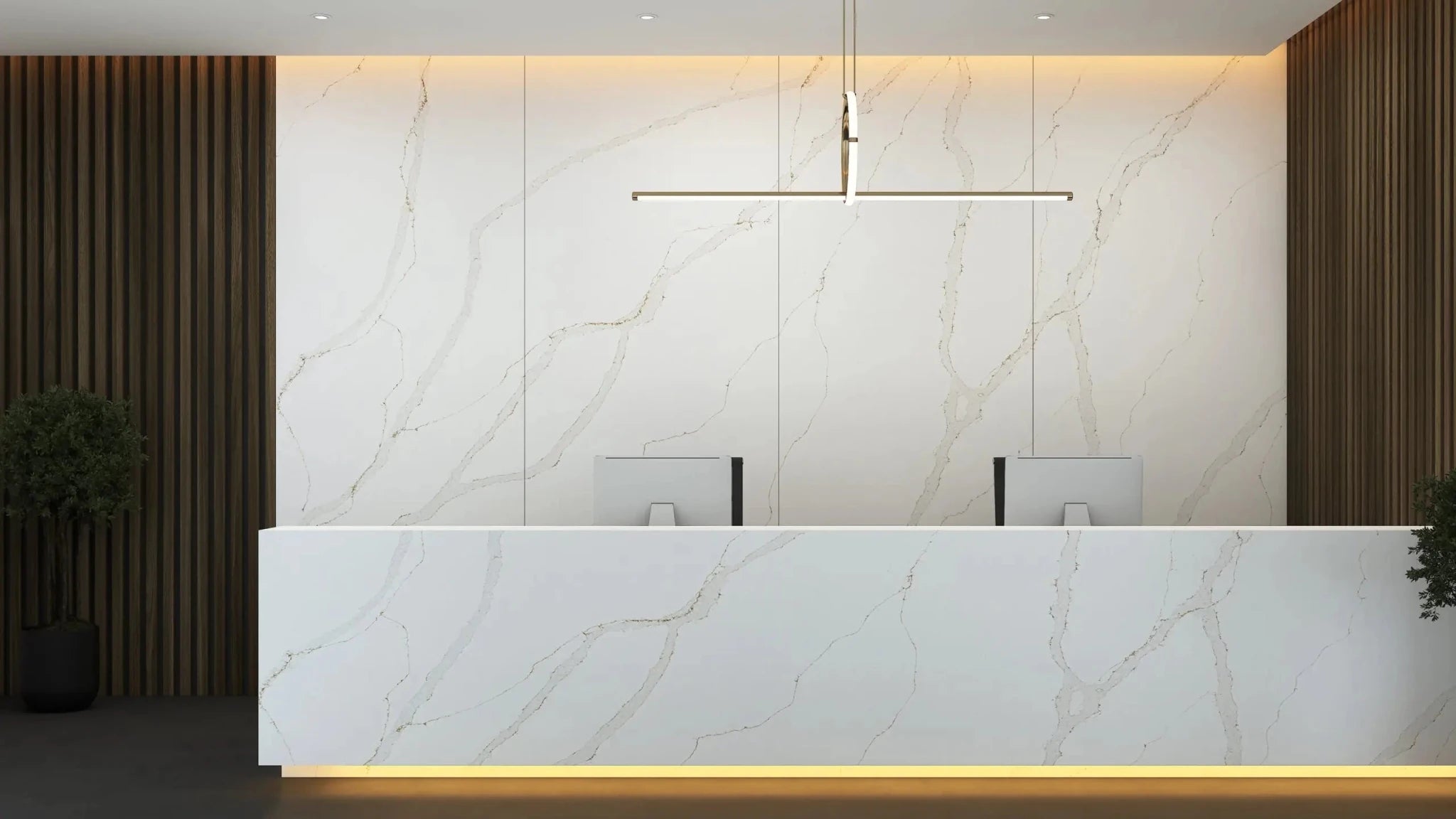 Salora Gold Pental Quartz Architectural Surfaces - Zicana Boutique - 2