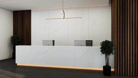 Salora Gold Pental Quartz Architectural Surfaces - Zicana Boutique - 3