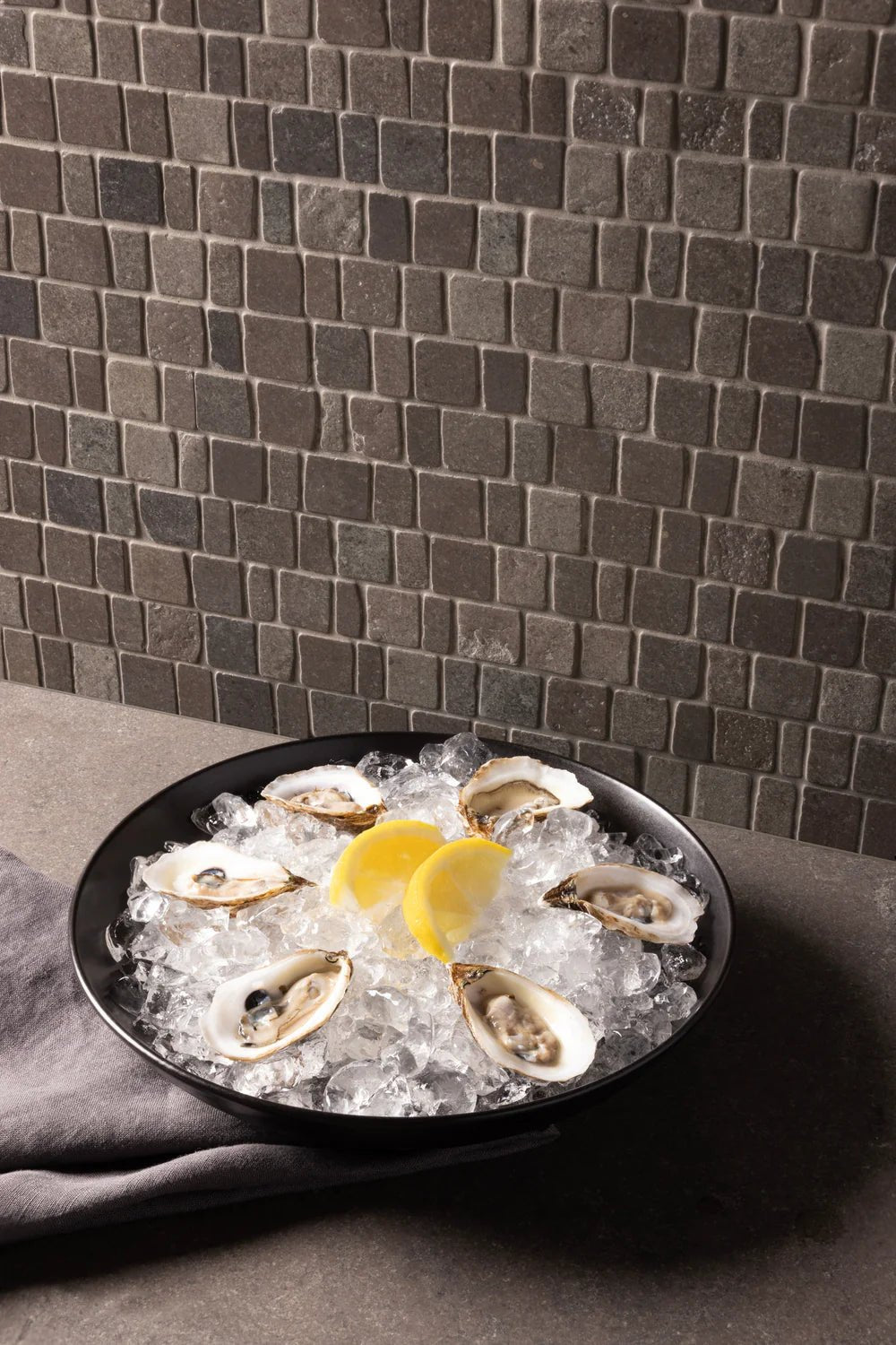 Sea Grey Limestone Mosaic Artistic Tile - Zicana Boutique - 2