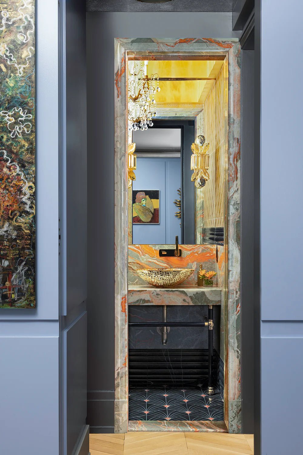 Siam Metallic Marble Decorative Tile Zicana Boutique - Zicana Boutique - 4