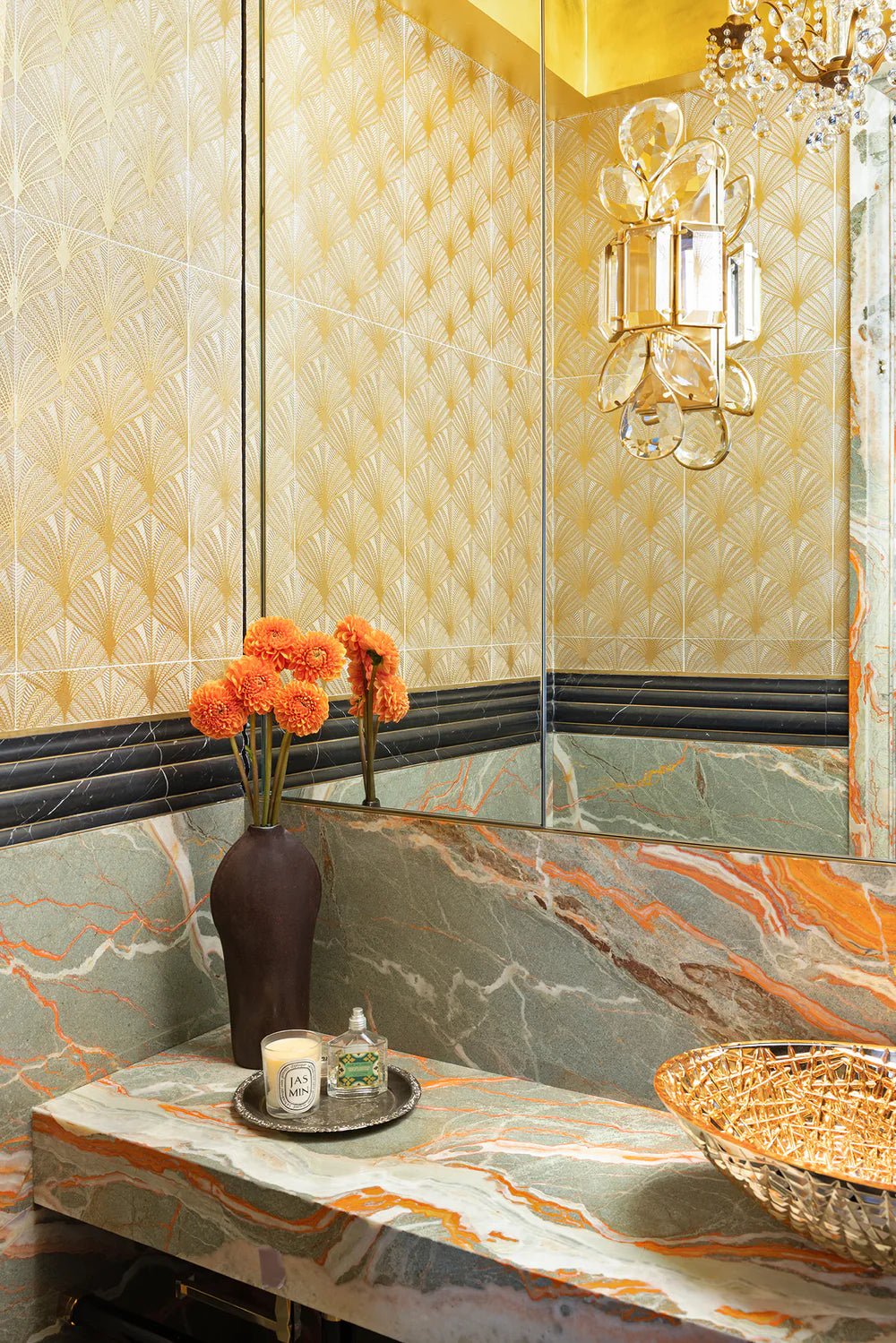 Siam Metallic Marble Decorative Tile Zicana Boutique - Zicana Boutique - 3