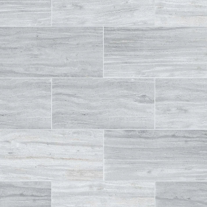 Siberian White Polished Marble Field Tile 6''x12'' Zicana Boutique - Zicana Boutique - 1