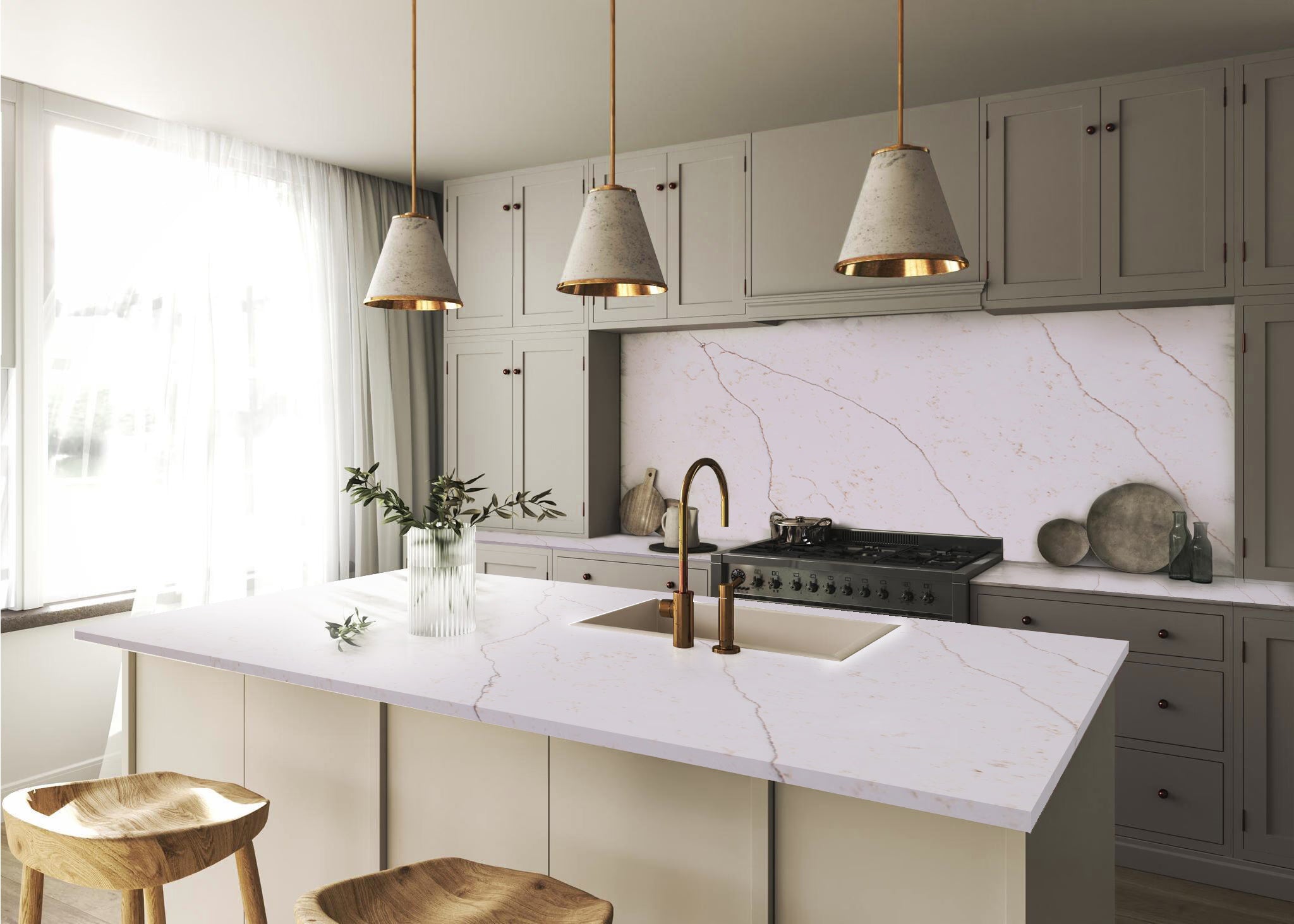 Sienna Statuario Tessa Quartz Tessa Stones - Zicana Boutique - 2