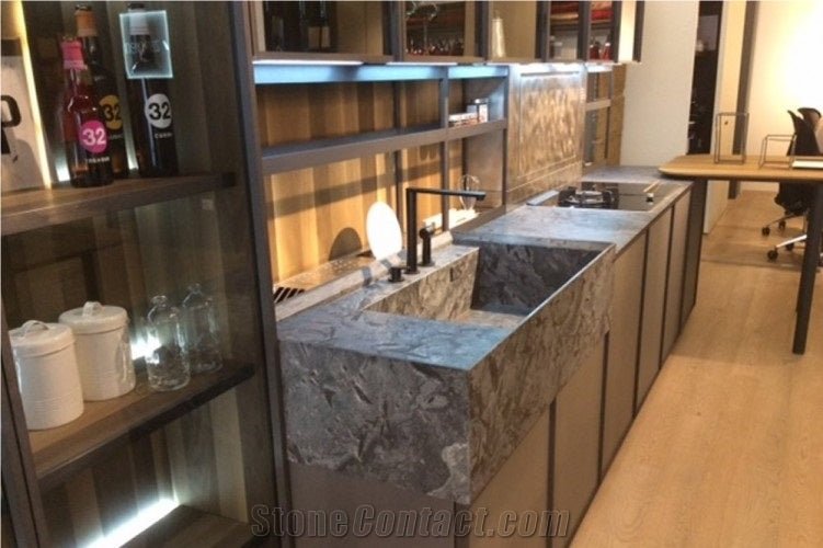 Silver Argento Quartzite Antolini - Zicana Boutique - 3