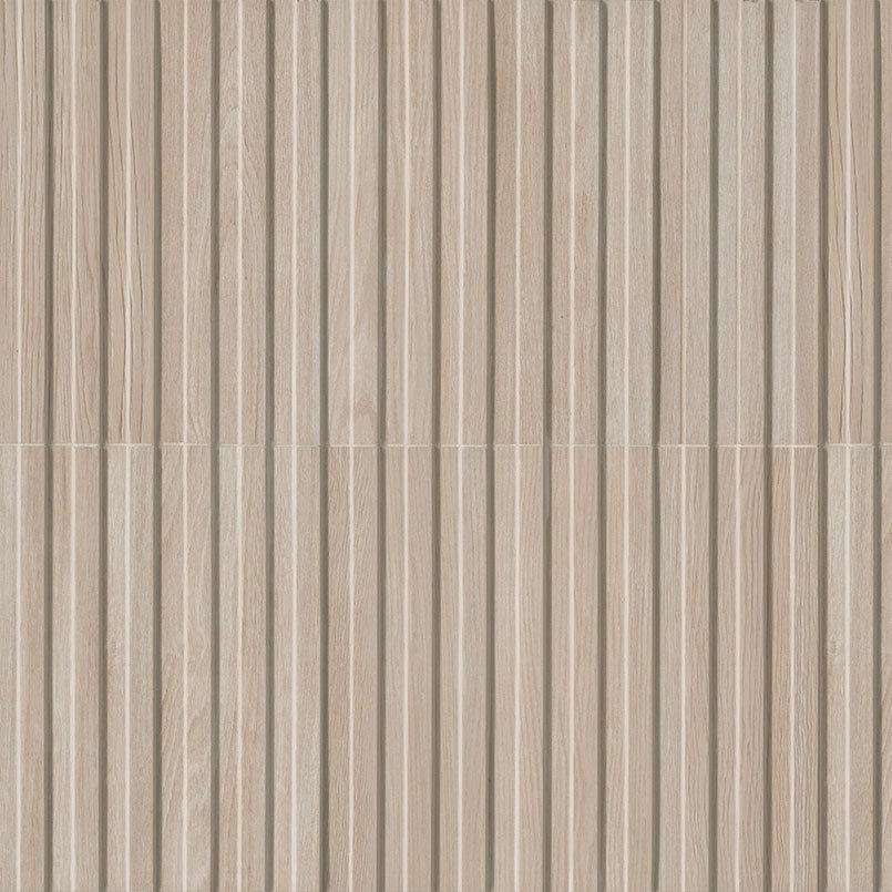 Sinfonia Hip Hop Abedul Porcelain MSI Field Tiles 6" X 16" Fluted Pattern MSI - Zicana Boutique - 1