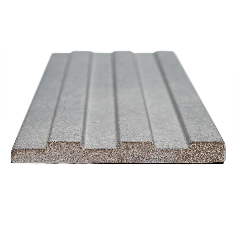 Sinfonia Hip Hop Ceniza Porcelain MSI Field Tiles 6" X 16" Fluted Pattern MSI - Zicana Boutique - 3