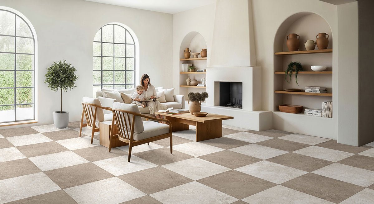 Sorena Cream 24" x 24" Porcelain Field Tiles MSI- Zicana Boutique -3