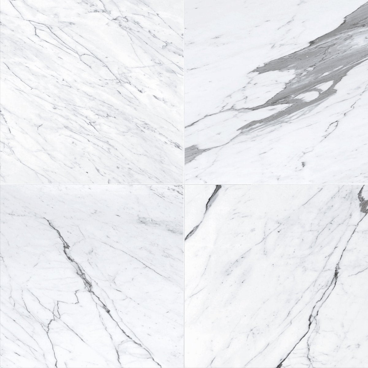 Statuary Extra Polished Marble Field Tile 18''x18''x3/8'' Zicana Boutique - Zicana Boutique - 1