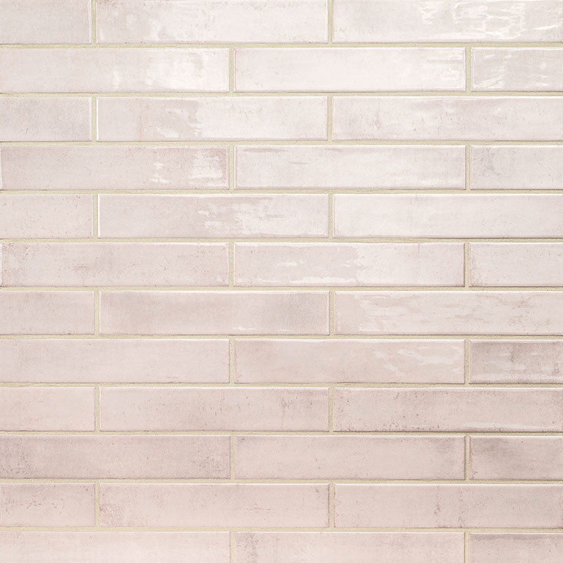 Stella Blush Ceramic MSI Field Tiles 2" X 10" MSI - Zicana Boutique - 3