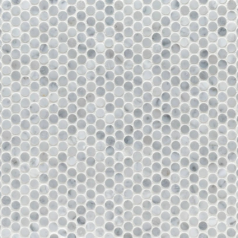 Studs Bianco Carrara Marble Mosaic Zicana Boutique - Zicana Boutique - 1
