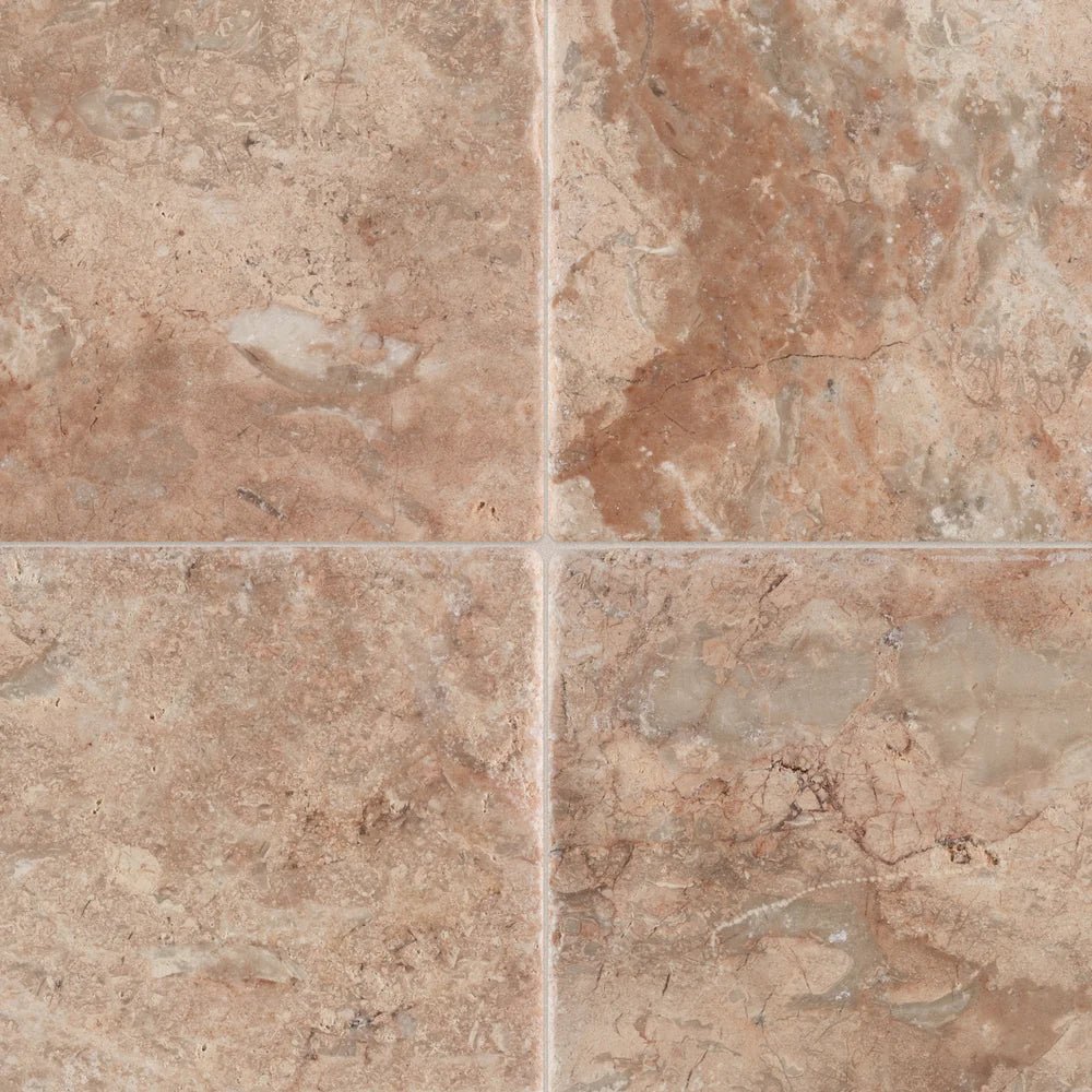 Sunrise Pink Marble Tile 8" x 8" Zicana Boutique - Zicana Boutique - 1