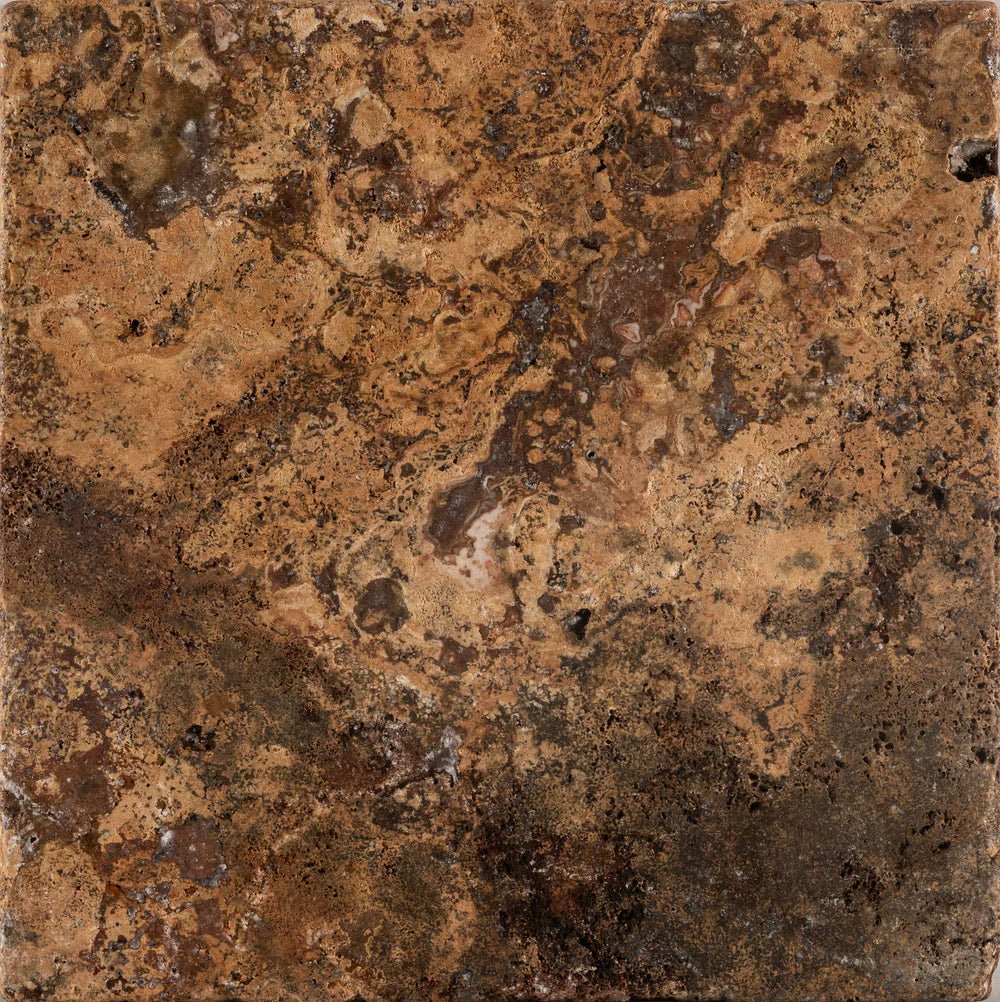 Sunrise Red Travertine Tile 8" x 8" Artistic Tile - Zicana Boutique - 3