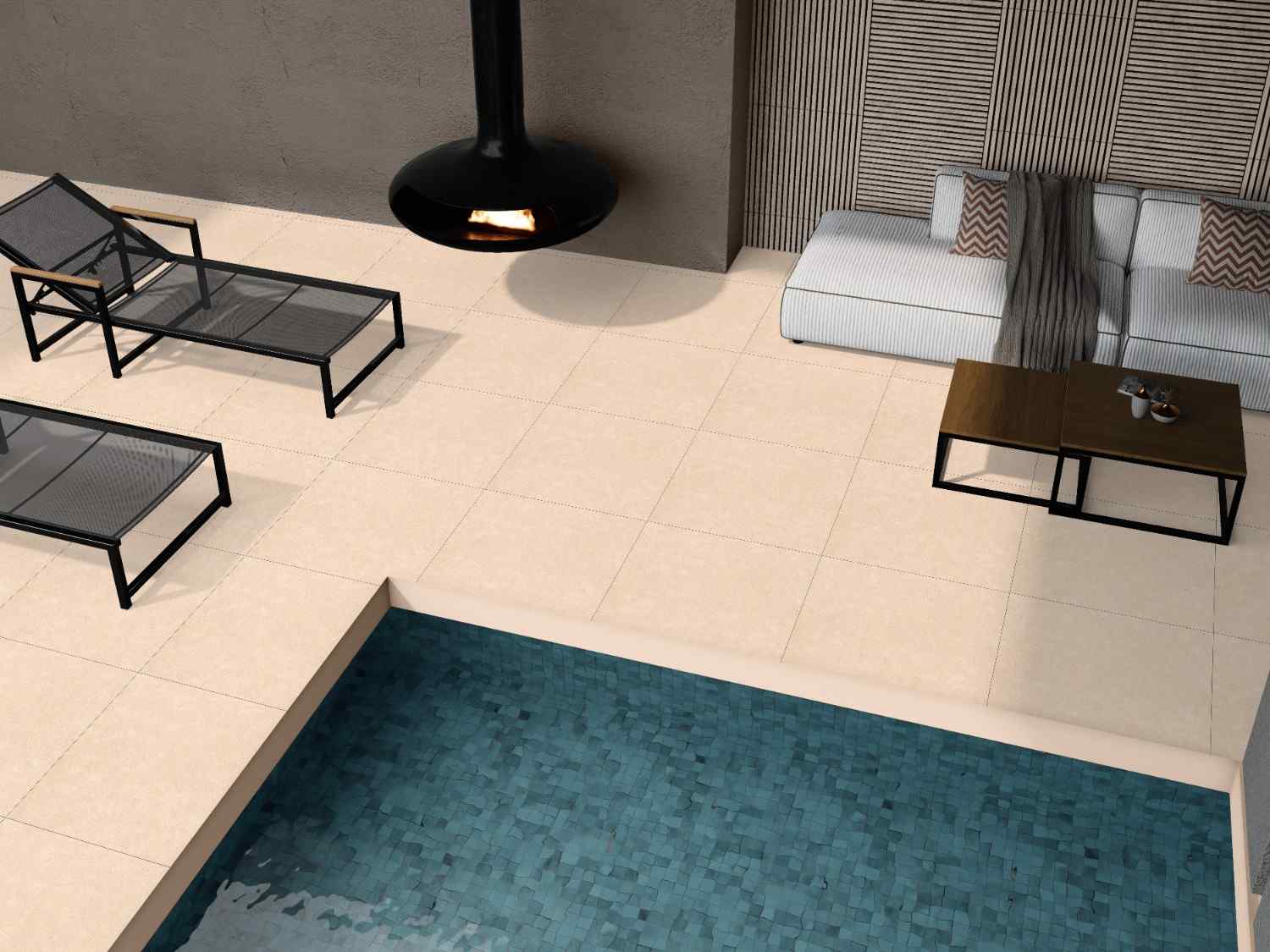 Sunset Sand Porcelain Pavers 24" x 24" Italvivo - Zicana Boutique - 3