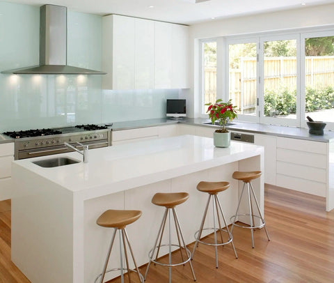 Super White Pental Quartz Architectural Surfaces - Zicana Boutique - 5