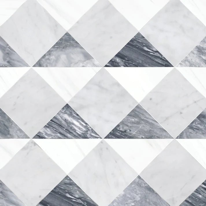 Tangle Ice Amiri Marble Waterjet Mosaic Zicana Boutique - Zicana Boutique - 1