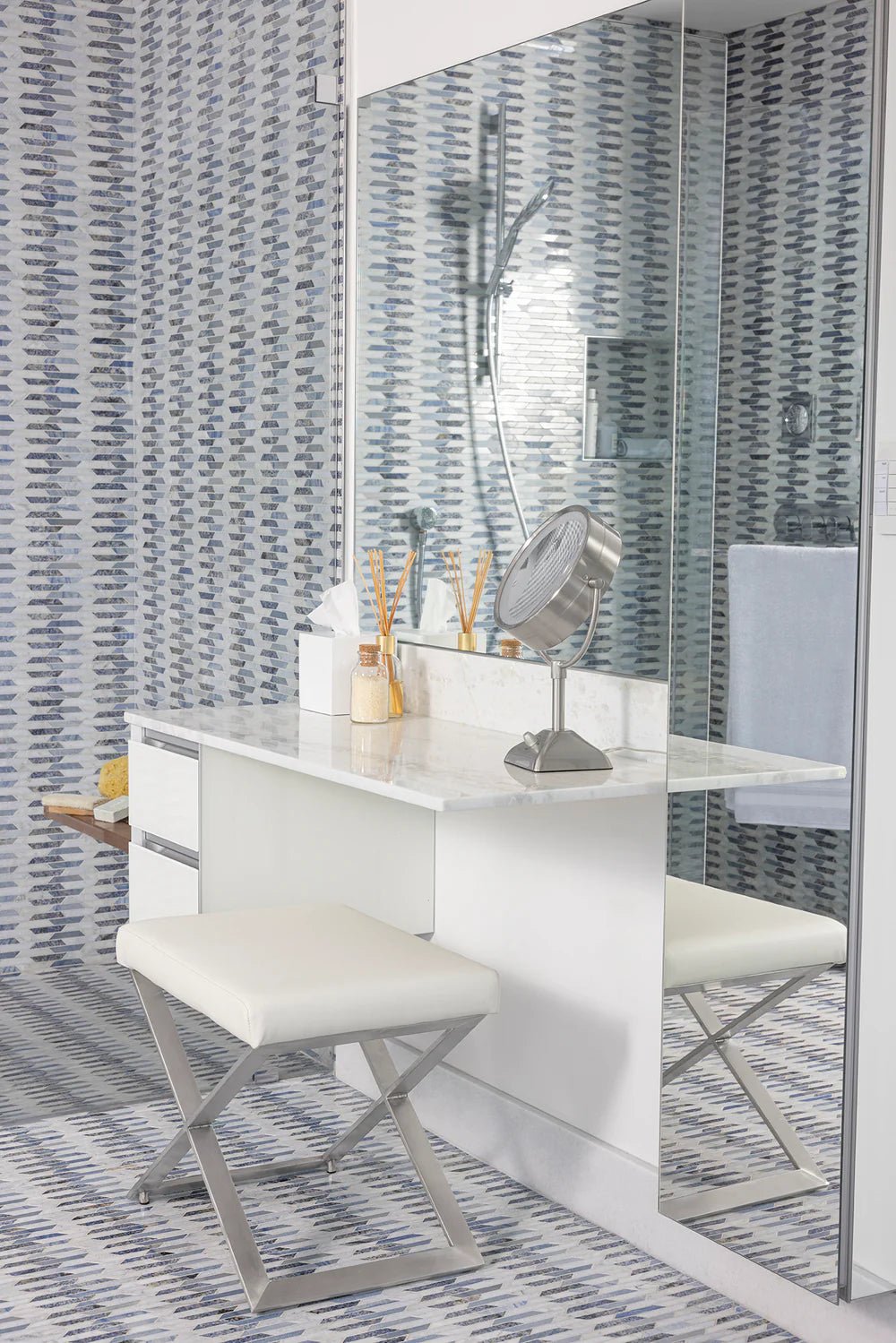 Tappeti Blue Blend Mosaic Artistic Tile - Zicana Boutique - 6