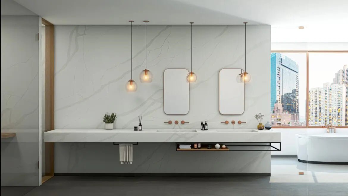 Terra Lite Grey Pental Quartz Architectural Surfaces - Zicana Boutique - 3