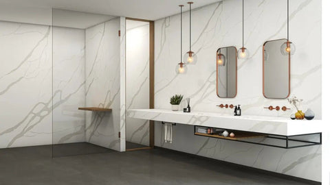 Terra Lite Grey Pental Quartz Architectural Surfaces - Zicana Boutique - 4