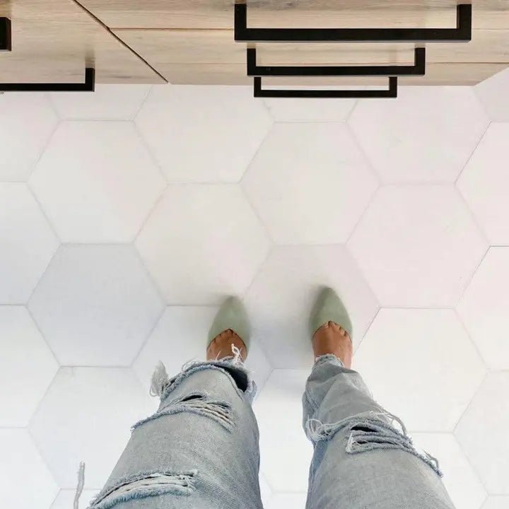 Thassos A1 Select Hexagon Marble Tile 10 1/2" Zicana Boutique - Zicana Boutique - 4