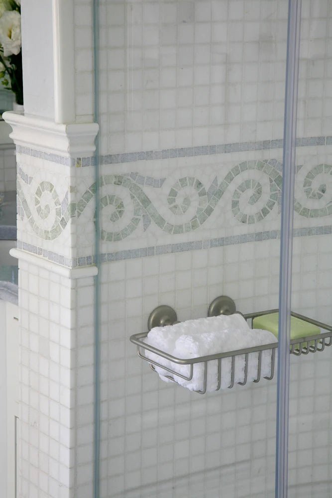 Thassos Marble Mosaic Straight Joint 1.5 Artistic Tile - Zicana Boutique - 2