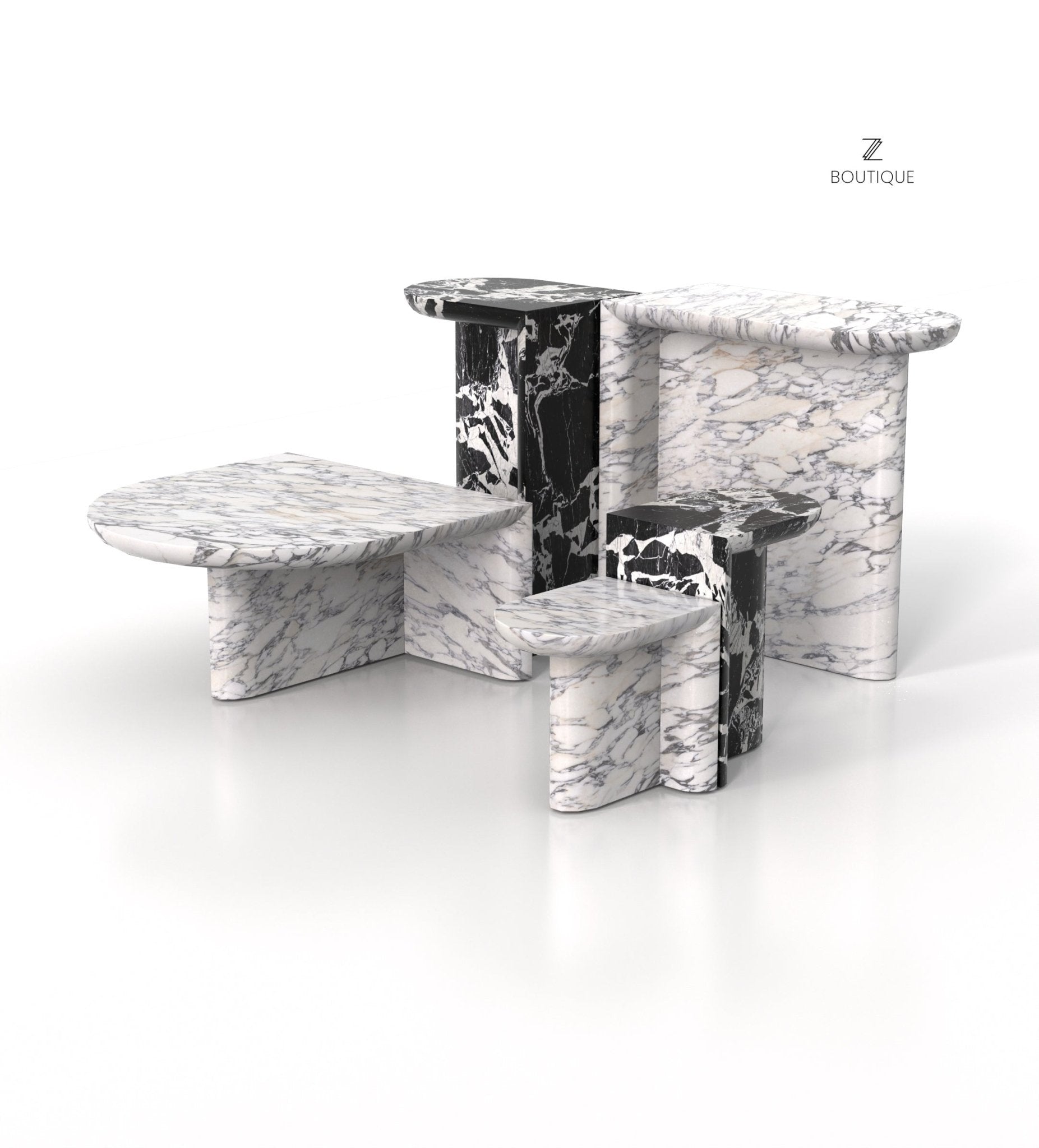 The Achilles Coffee Table Marble Couture - Zicana Boutique - 6