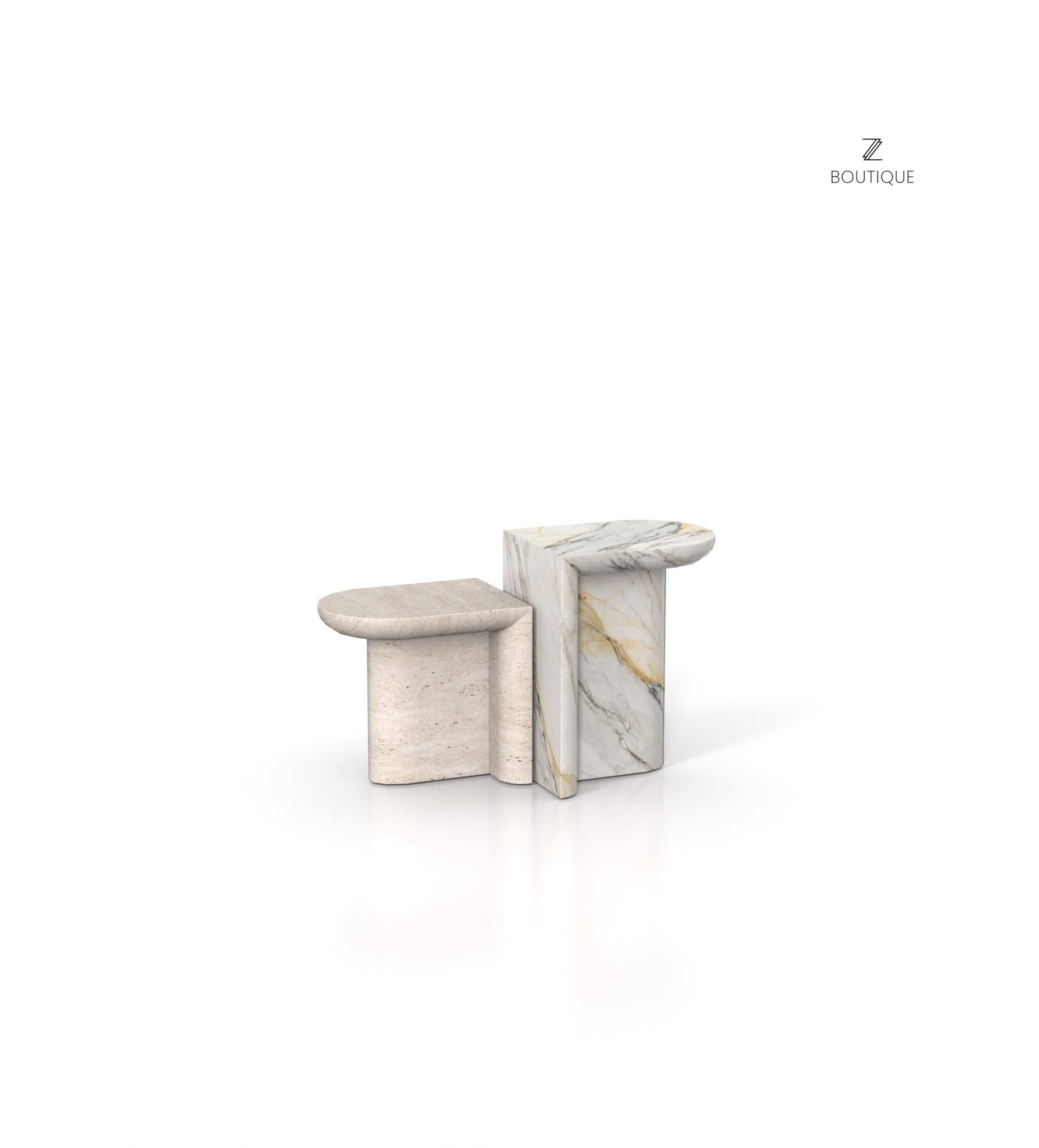 The Achilles Side Table Marble Couture - Zicana Boutique - 13