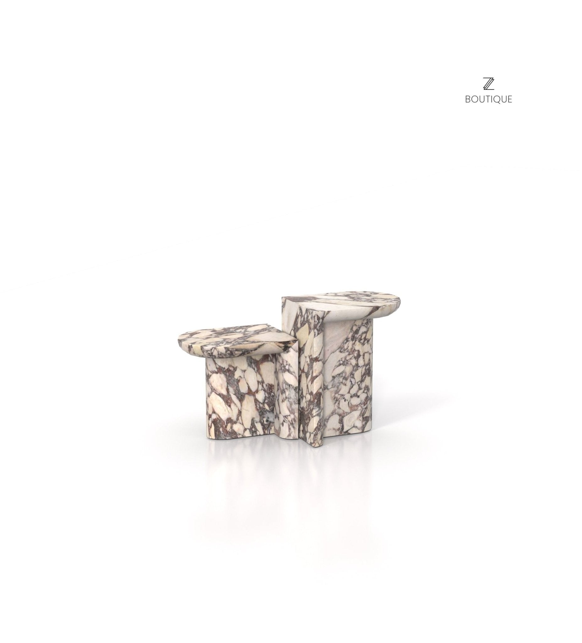 The Achilles Side Table Marble Couture - Zicana Boutique - 8