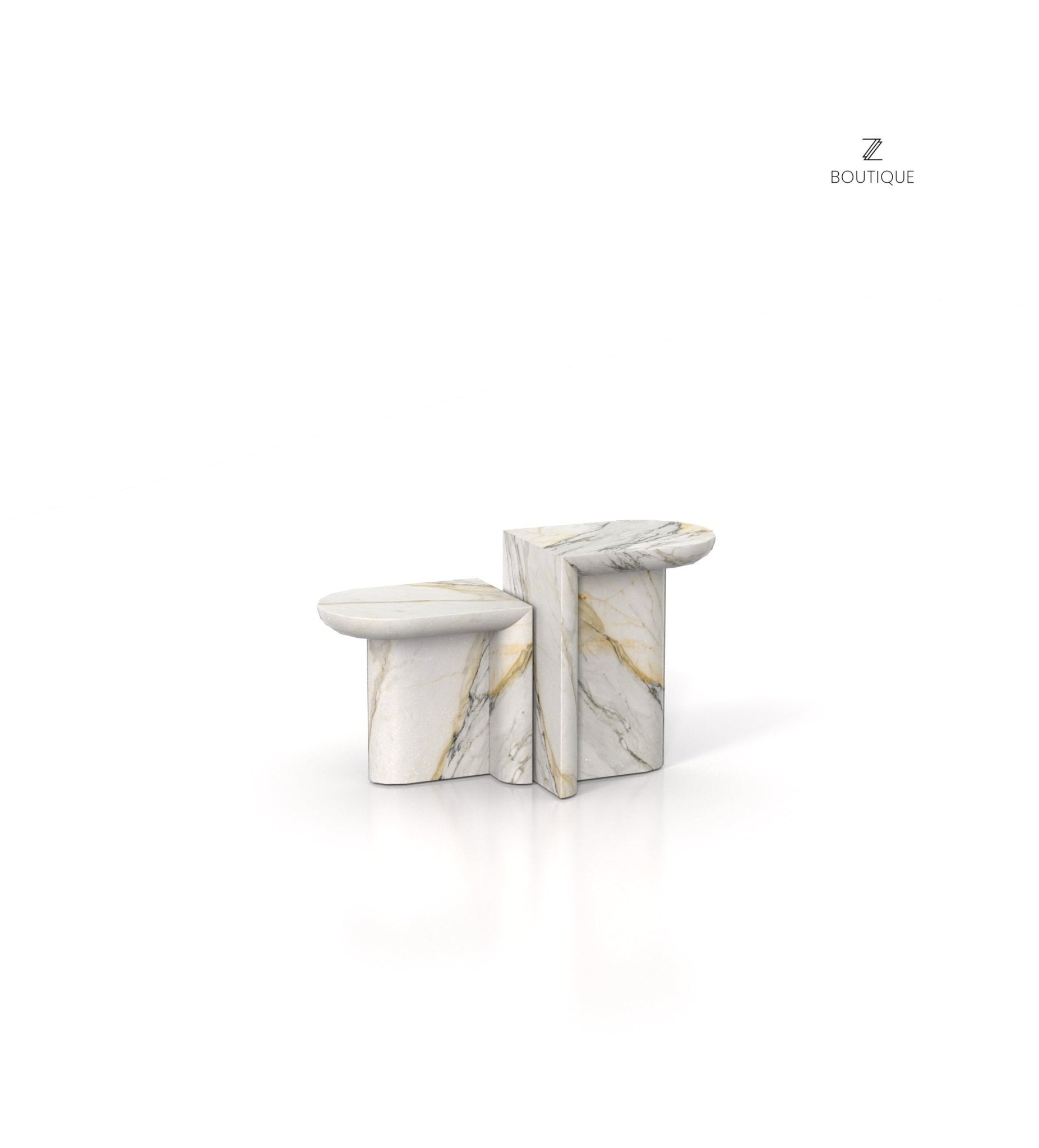 The Achilles Side Table Marble Couture - Zicana Boutique - 14