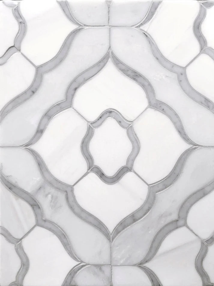Transia lvone Arabesque Marble Waterjet Mosaic Zicana Boutique - Zicana Boutique - 1