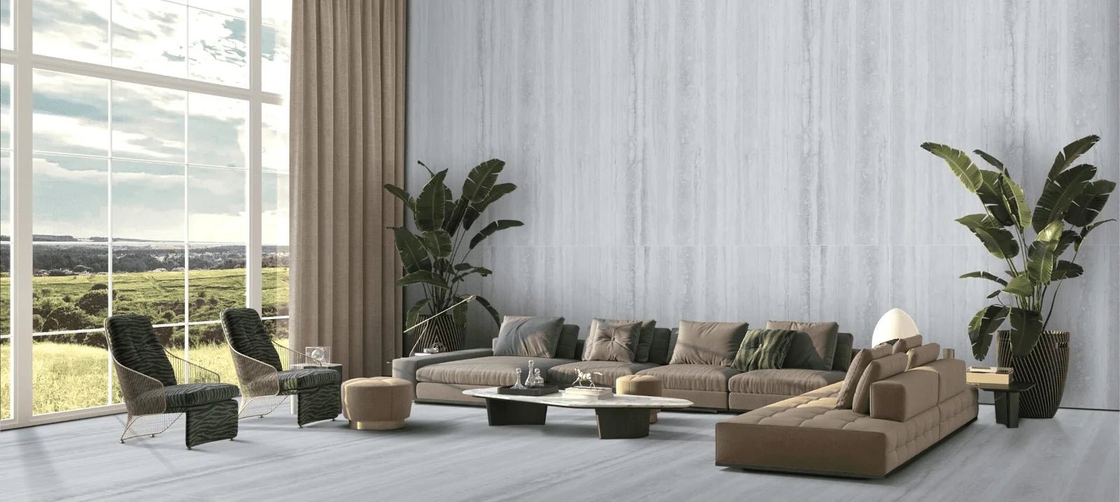 Travertino White Raphael Porcelain Raphael Porcelain - Zicana Boutique - 2