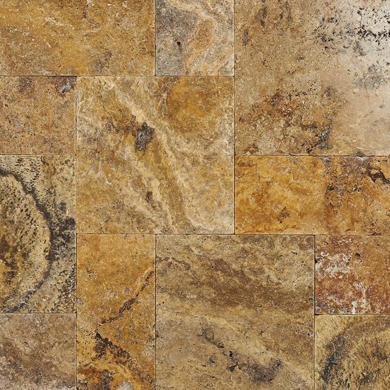 Tuscany Scabas Travertine MSI Pavers 48" X 48" 10 Kits MSI - Zicana Boutique - 3