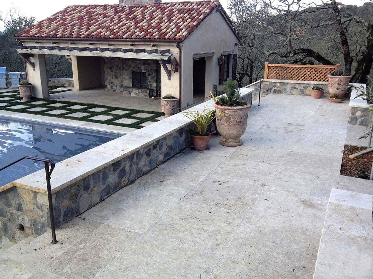 Tuscany Walnut Travertine MSI Pavers 24" X 24" MSI - Zicana Boutique - 2