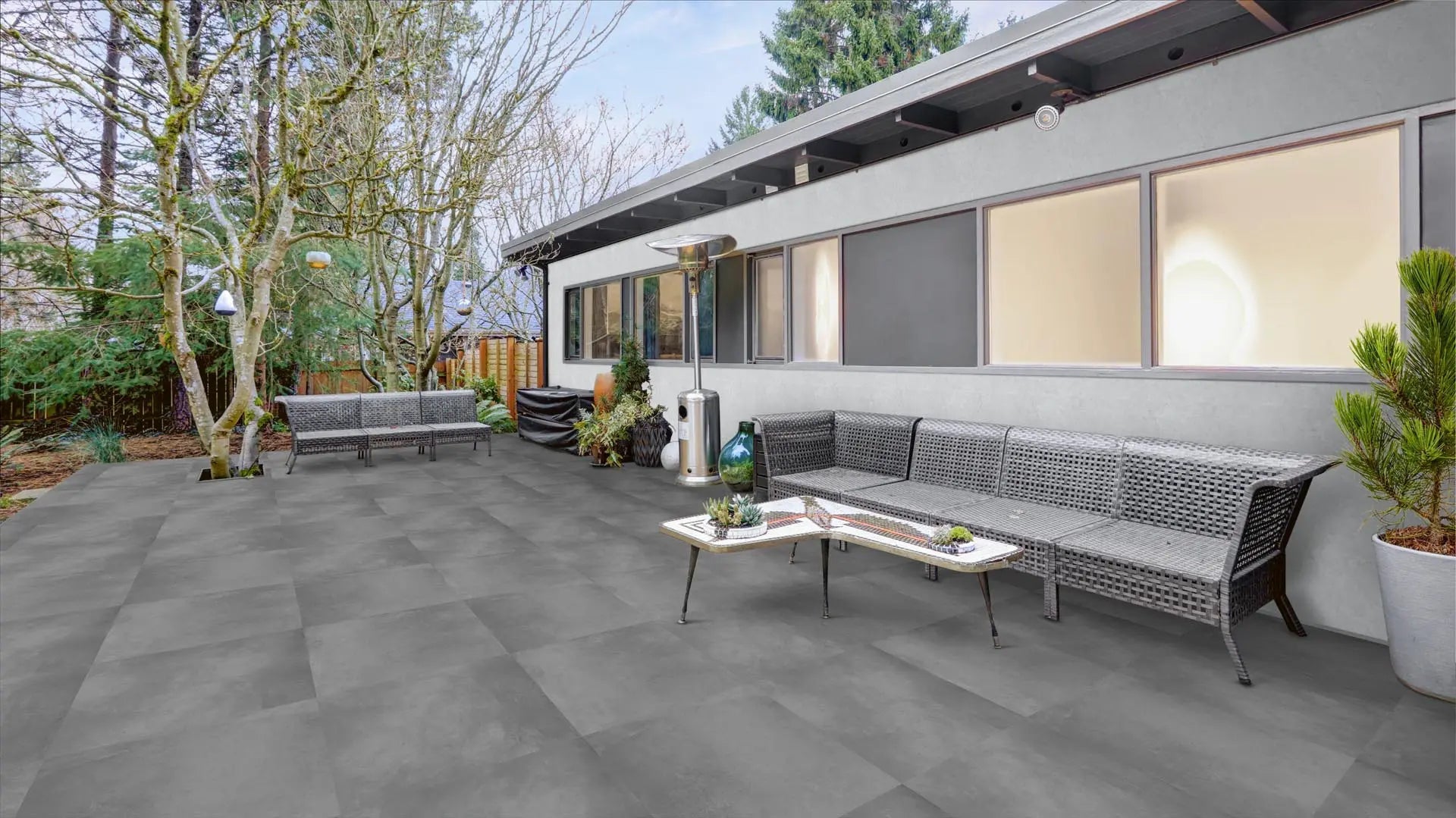 Ultra Solid Black Raphael 24" x 24" Pavers Raphael Porcelain - Zicana Boutique - 2