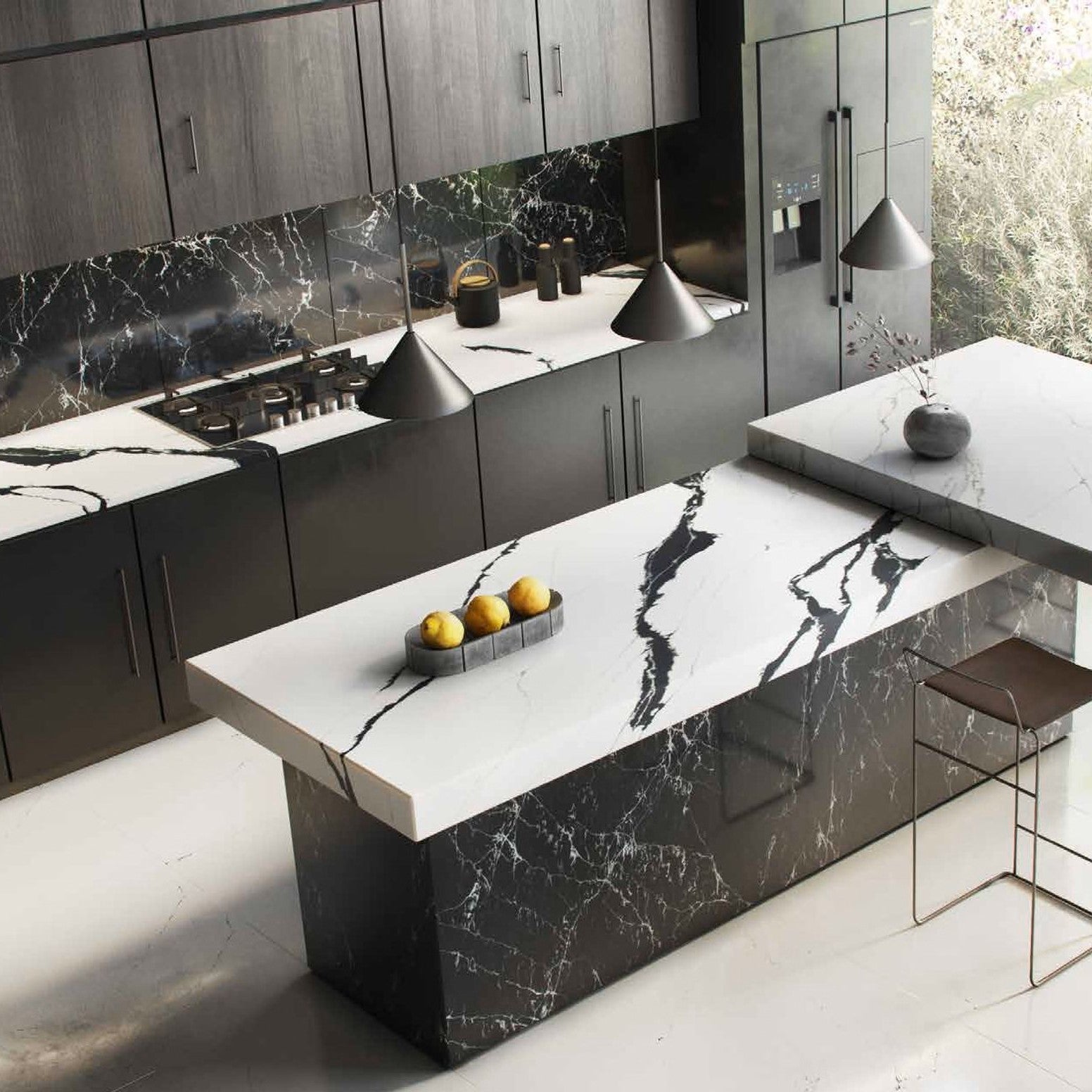 Unique Calacatta Black Compac Compac - Zicana Boutique - 2