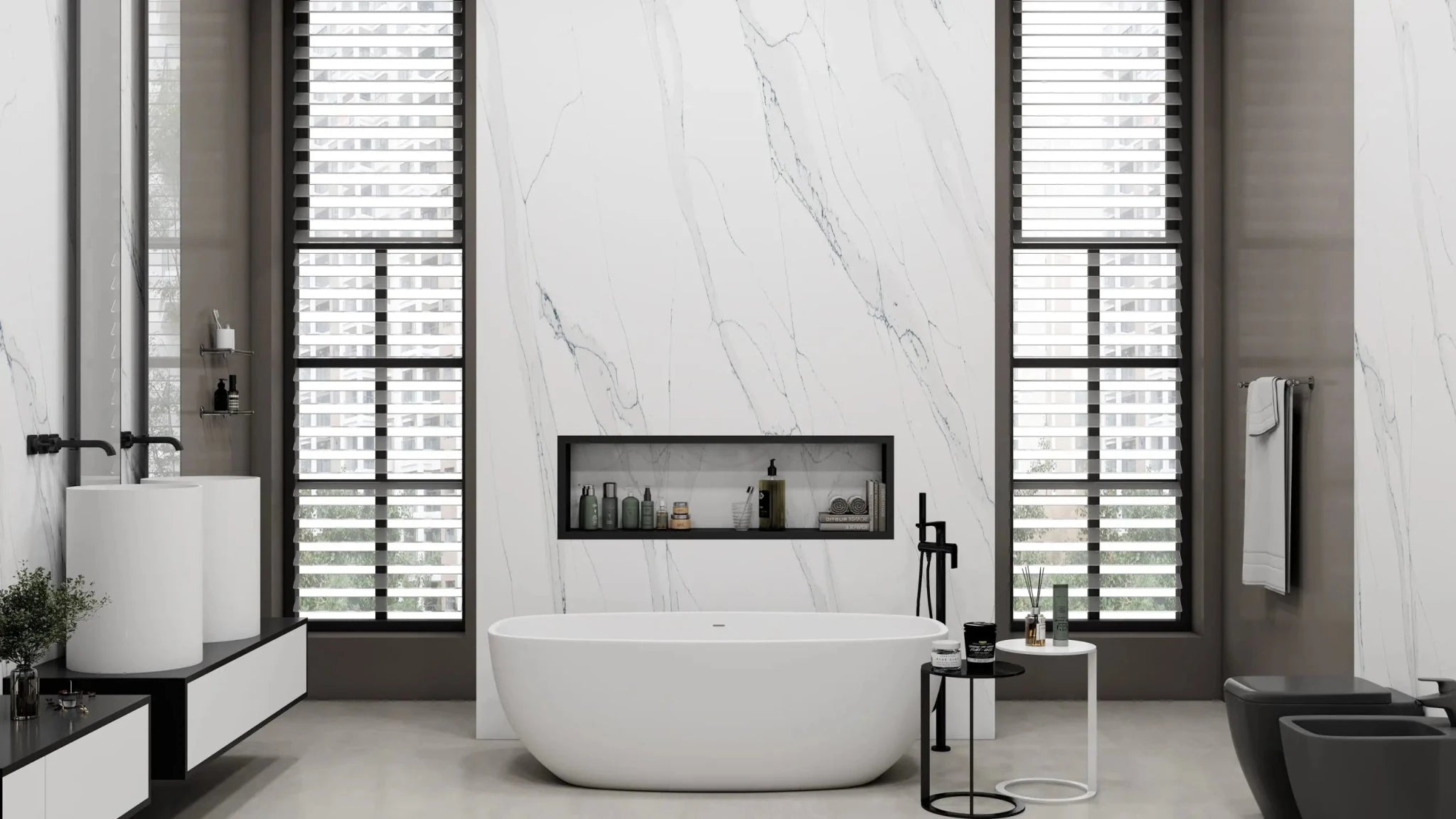 Unique Calacatta Blue PentalQuartz Architectural Surfaces - Zicana Boutique - 4