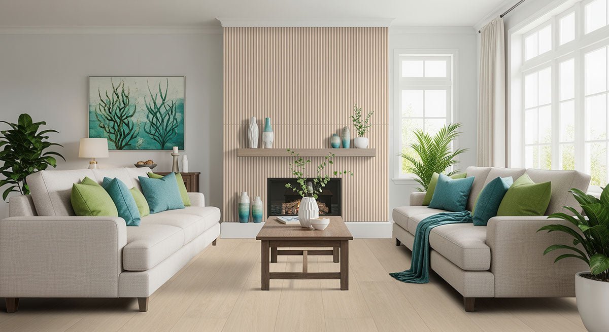 Urbanslat Maple Ceramic MSI Field Tiles 16" X 48" Fluted MSI - Zicana Boutique - 5