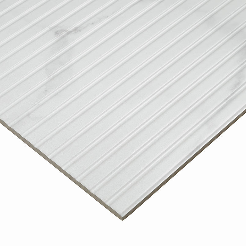 Urbanslat Marmi Grey Ceramic MSI Field Tiles 16" X 48" Fluted MSI - Zicana Boutique - 4