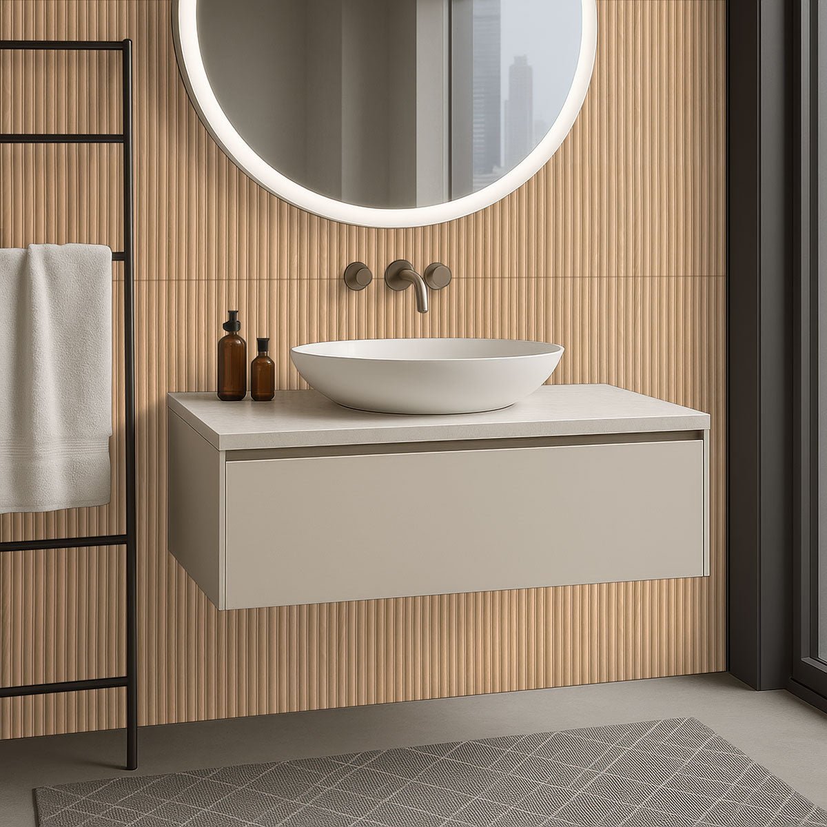 Urbanslat Timber Ceramic MSI Field Tiles 16" X 48" Fluted MSI - Zicana Boutique - 7