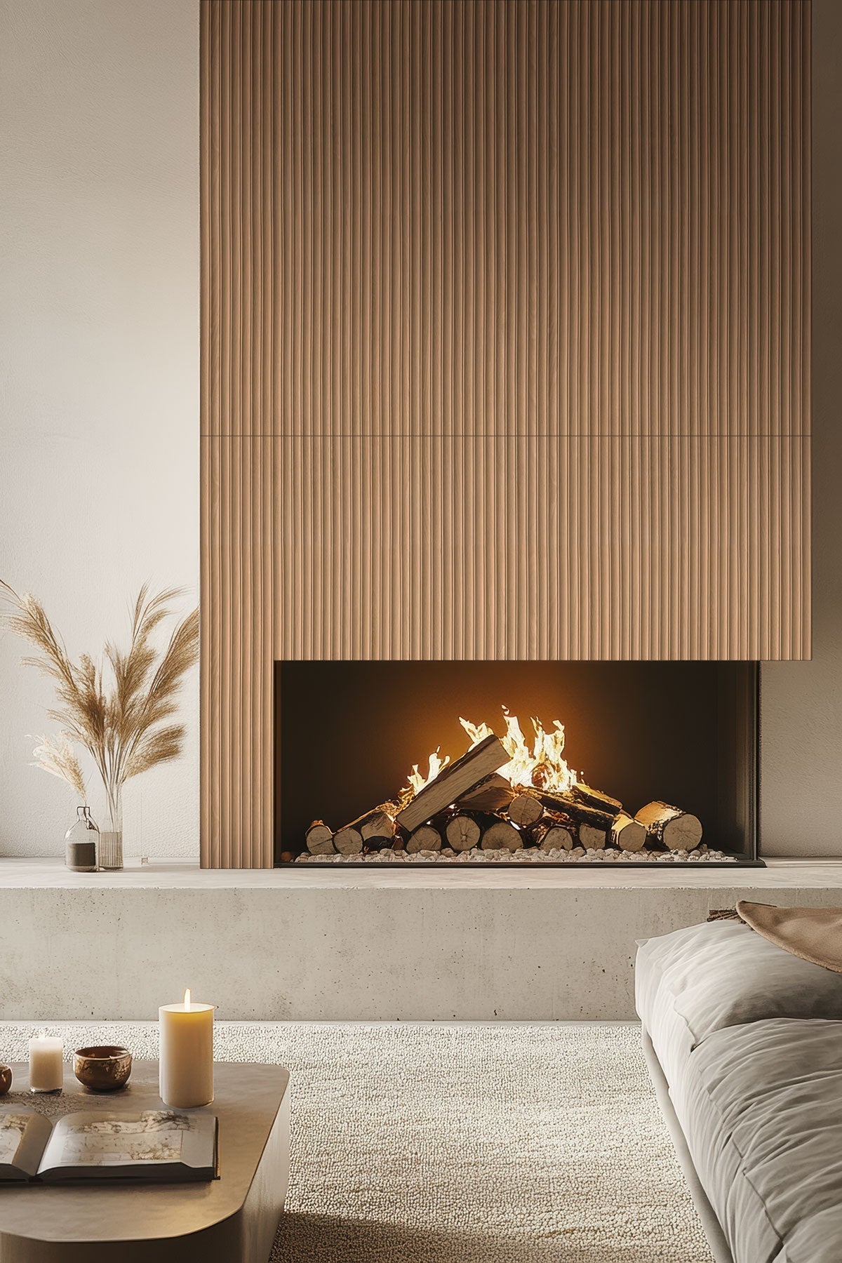 Urbanslat Timber Ceramic MSI Field Tiles 16" X 48" Fluted MSI - Zicana Boutique - 4