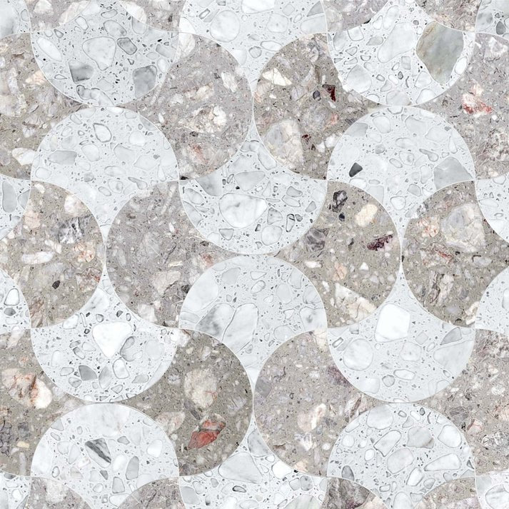 Ventella Aura Nube Terrazzo Waterjet Mosaic Zicana Boutique - Zicana Boutique - 1