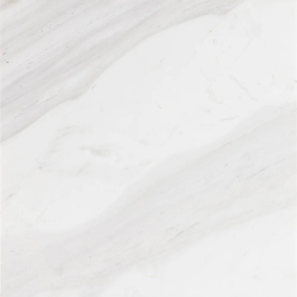 Volakas White Dolomite Marble Tile 18" x 18" Artistic Tile - Zicana Boutique - 3