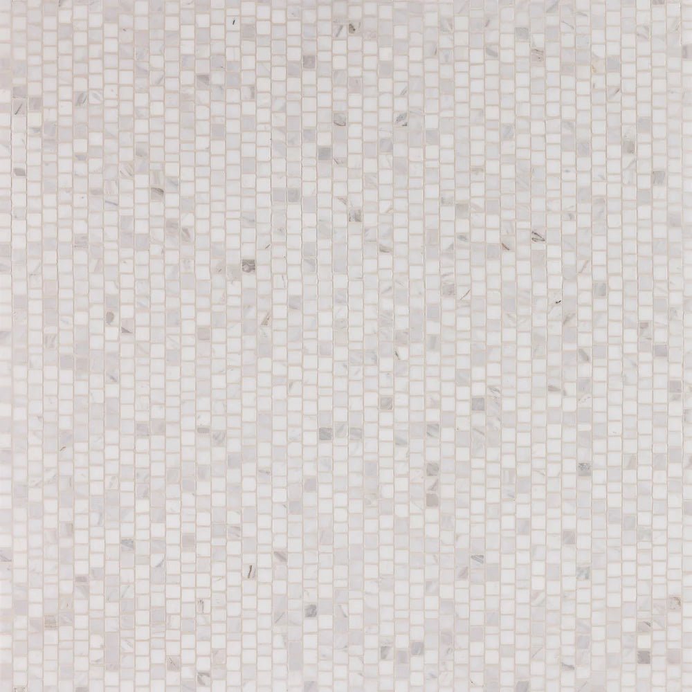 Volakas White Dolomite Mosaic Artistic Tile - Zicana Boutique - 1