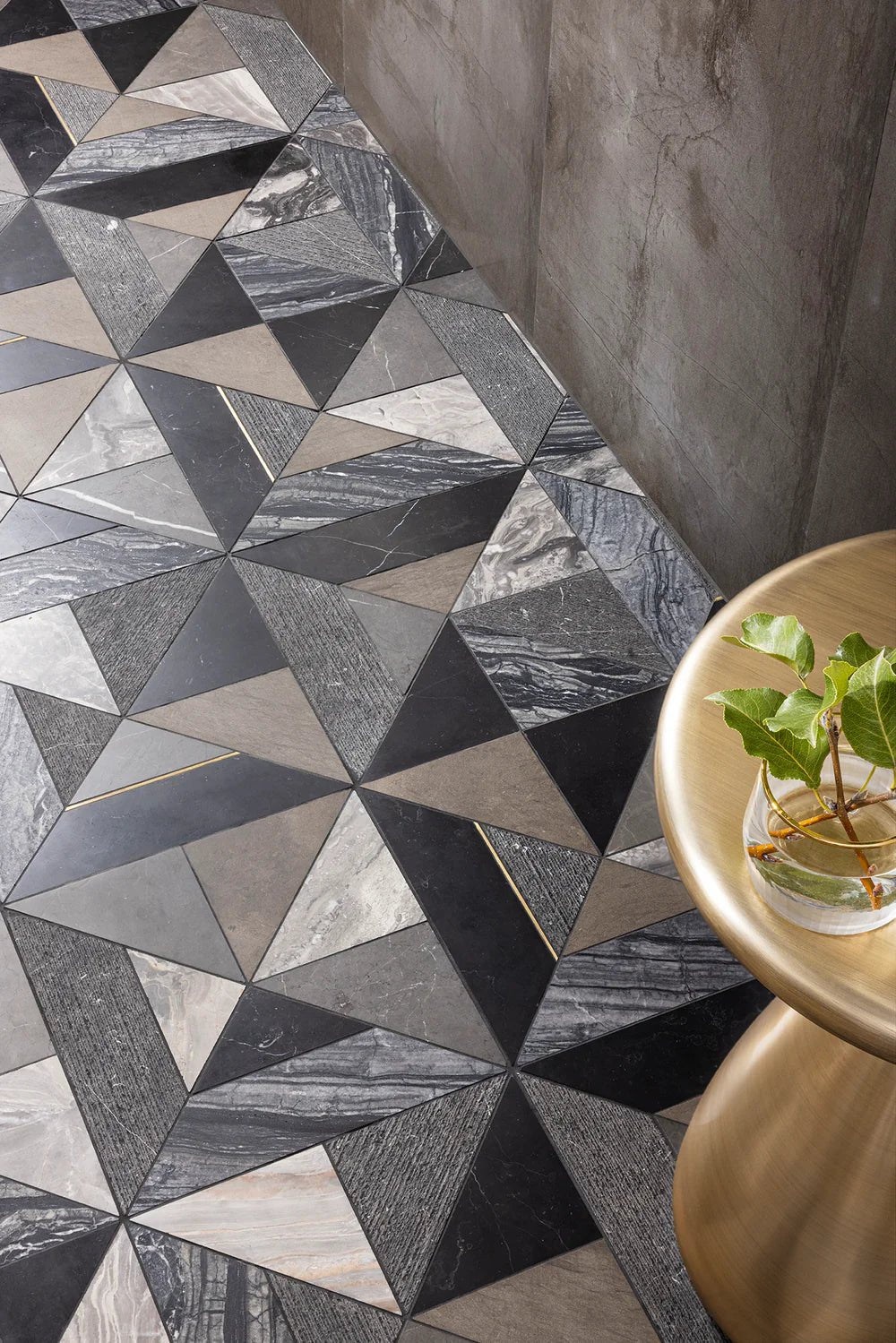 Westwind Black Marble Waterjet Mosaic Zicana Boutique - Zicana Boutique - 3