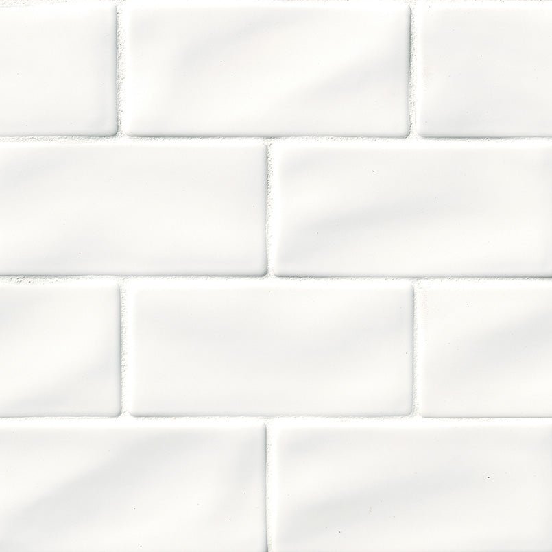 Whisper White Ceramic MSI Field Tiles 3" X 6" MSI - Zicana Boutique - 1